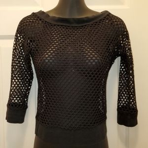Mesh punk 1990s Le Chateau top
